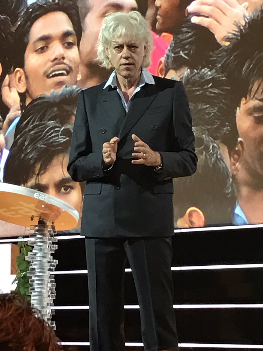 The greatest threat to the planet is the belief that someone else will fix it... strong message by #sirbobgeldof #EATforum #Foodcanfixit