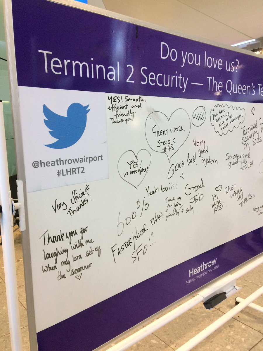 BUWelfare's tweet photo. @HeathrowAirport #LHRT2 thanks for laughing with me when my bra set off the scanner 💕 https://t.co/2n51XiH0oI