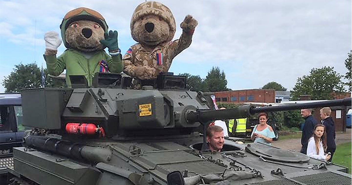 HelpforHeroes's tweet photo. Catch @motormadnessuk on 9 July with supercars, military vehicles, and a H4H stall with Hero Bear! Info &amp; tickets: https://t.co/Y6o3sSaKJ5 https://t.co/ZrrMxV05xN