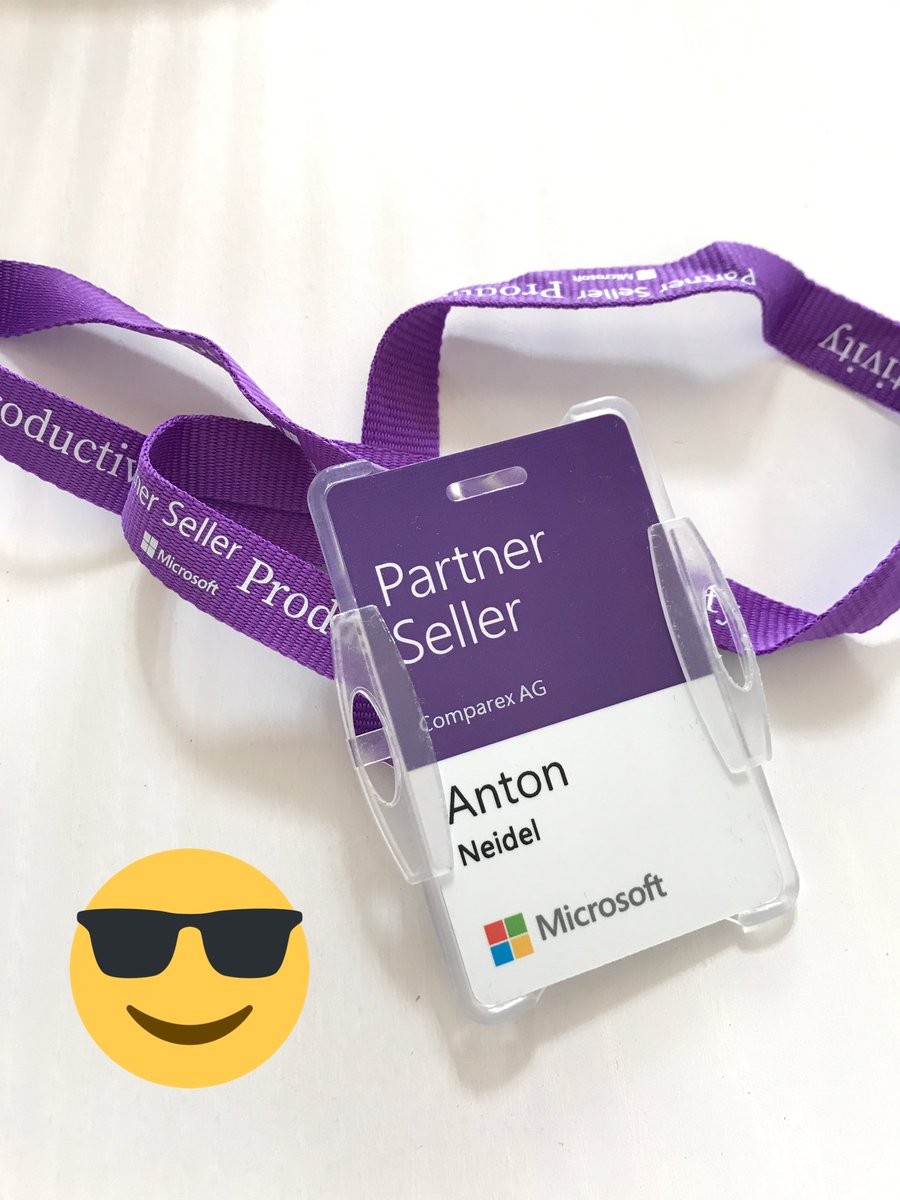 msneidel's tweet photo. finally got my #microsoft badge as a partner seller #pseller #comparex https://t.co/ob31k35W5Y