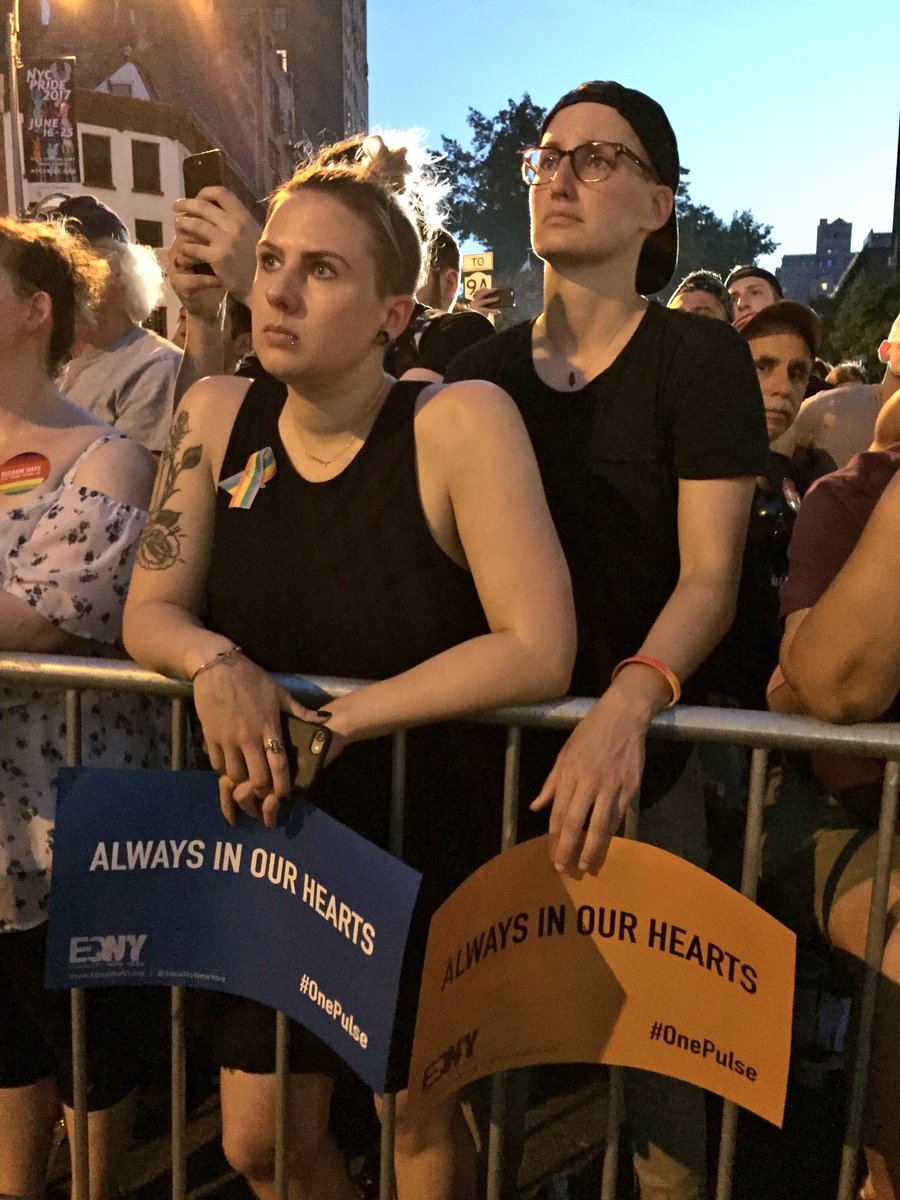 EqualityNewYork's tweet photo. Always in our hearts.
#OnePulse #pulseoneyearlater #WeAreOrlando #PulseRemembered #PulseAnniversary https://t.co/3kAJHk0vVD