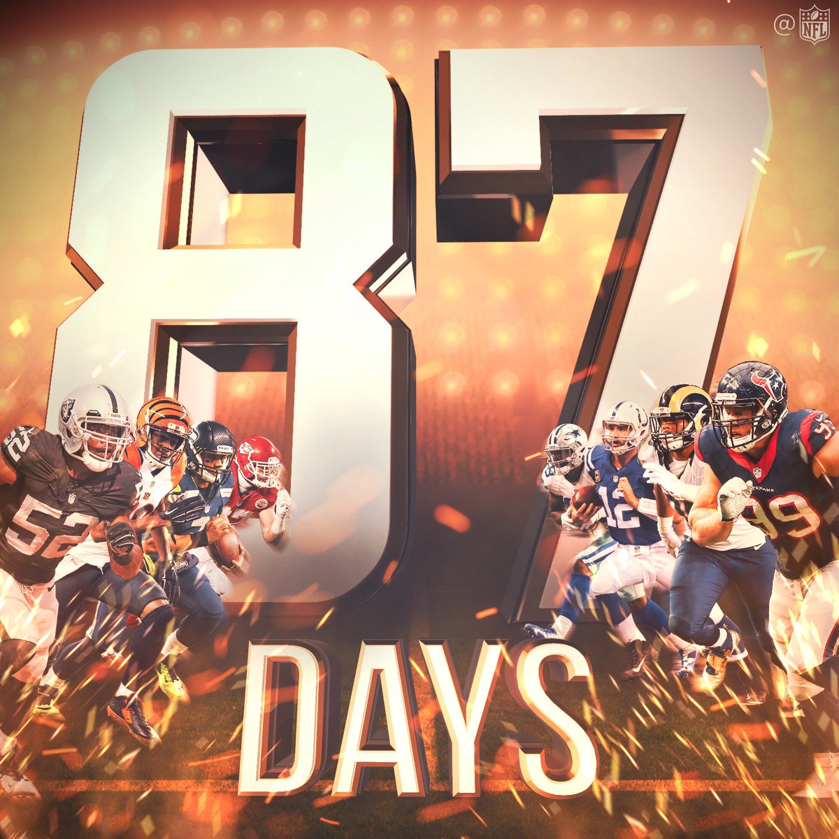 NFL's tweet photo. 87 Days... #Kickoff2017 https://t.co/n4sXVdSZJr