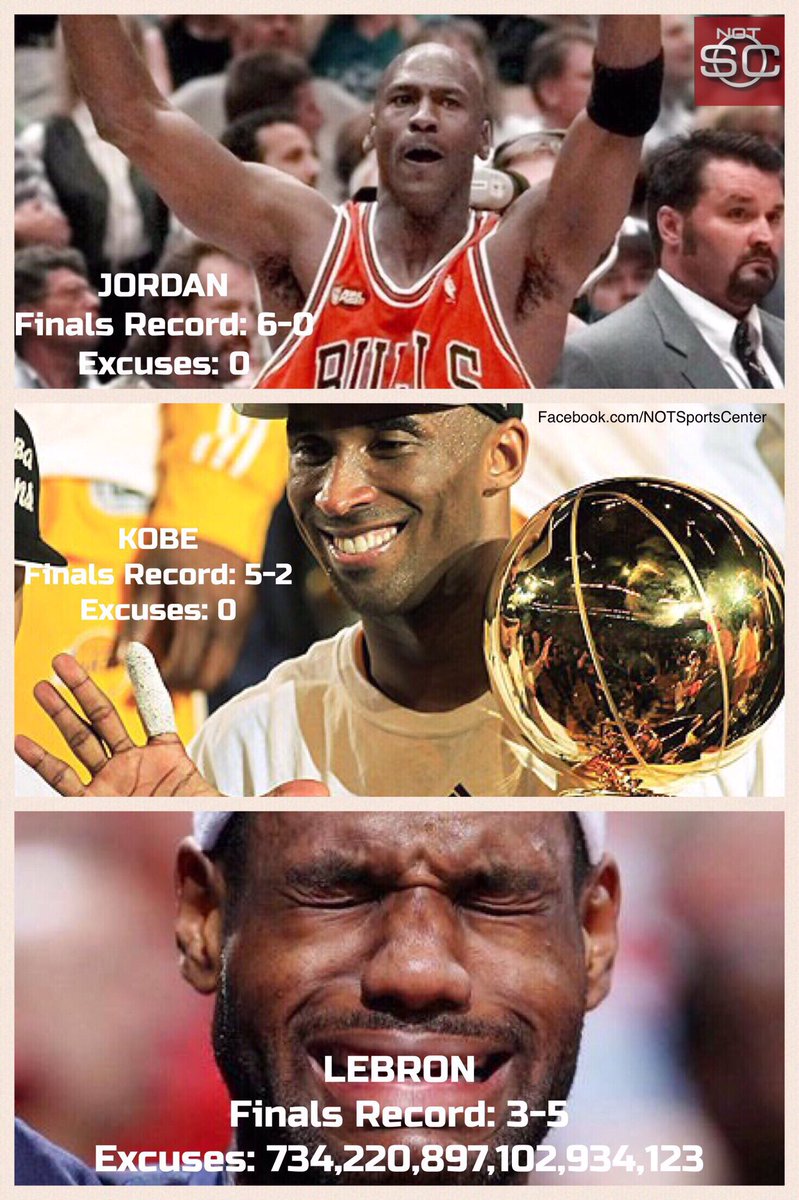 NOTSportsCenter's tweet photo. Updated records in the #NBAFinals: https://t.co/p5IIIBpBT7
