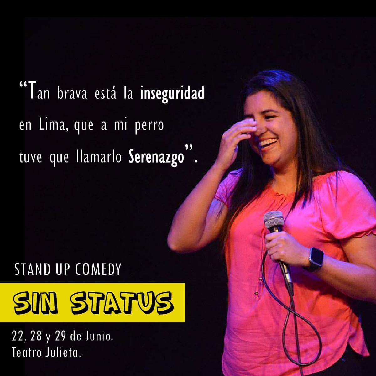 YdaleClaU's tweet photo. Un cachito de lo que se viene con el show #SinStatus. La cita es este 22, 28 y 29 de junio en el Teatro Julieta.
#StandUpComedy 😊 https://t.co/aKZAWW9vBs