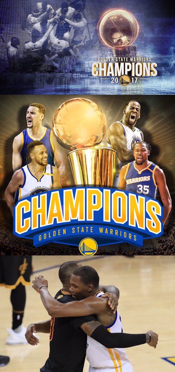 in_nba's tweet photo. NBA史��初となる3年連続の同カード
" 真の王者 "を決める因縁対決。
2017年NBAファイナルを制したのは
ゴールデンステイト・ウォリアーズ！

昨季の雪辱を果たし、悲願の王座奪還。
ファイナルMVPは幾多の困難を乗り超え、GSWに優勝をもたらしたKD。
本当におめでとう。 https://t.co/he5p5dDm5J