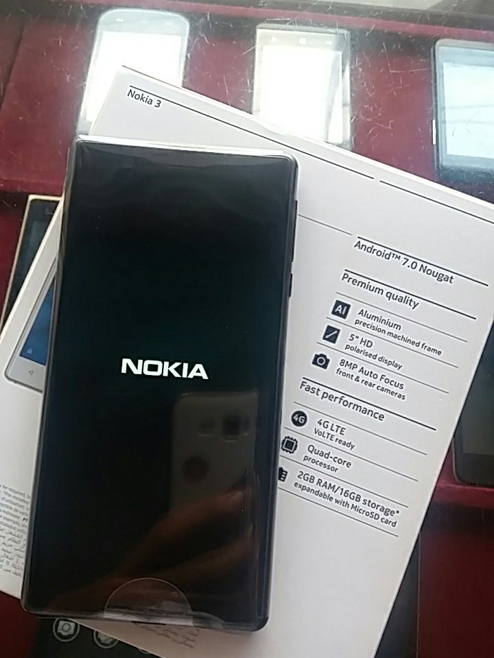 NOKIA N3 
5" HD Display
android 7.0 
4G LTE
2gb/16gb 
8mpx /8mpx camera
MRP: 15825/-
आयो है मार्केटमा