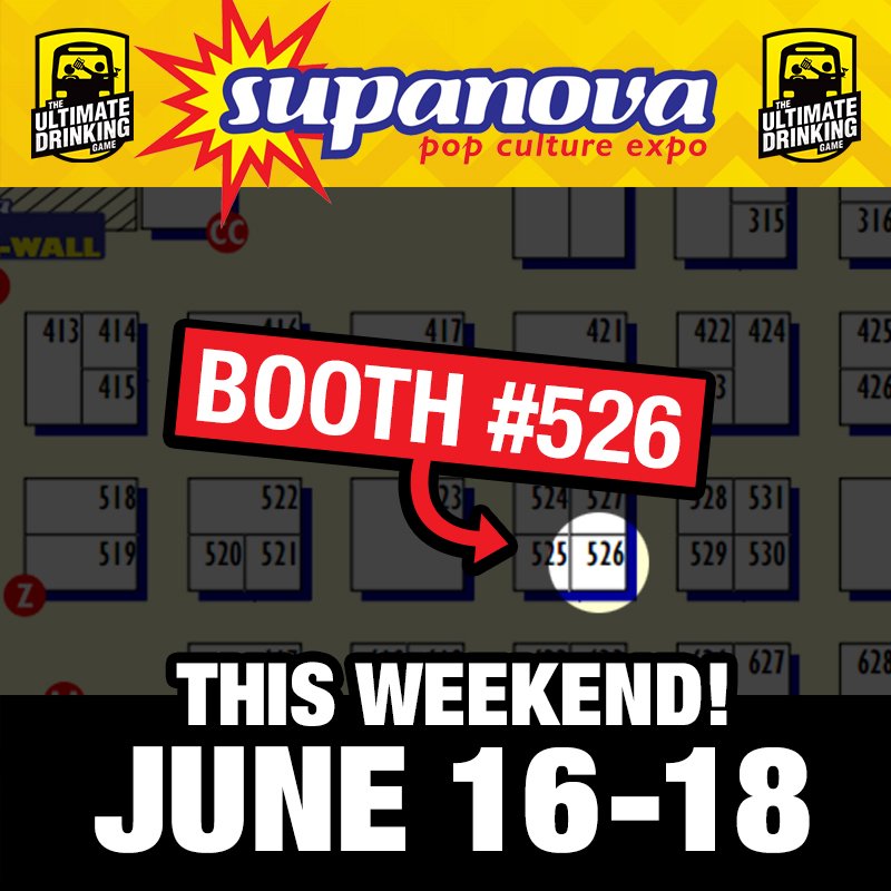 haggardclint's tweet photo. Find @UltimaDrinkGame at @SupanovaExpo this weekend in Sydney! Booth 526! #DaytimeDrinking #NoonSomewhere #PlayResponsibly https://t.co/ZC1zVx2sUv