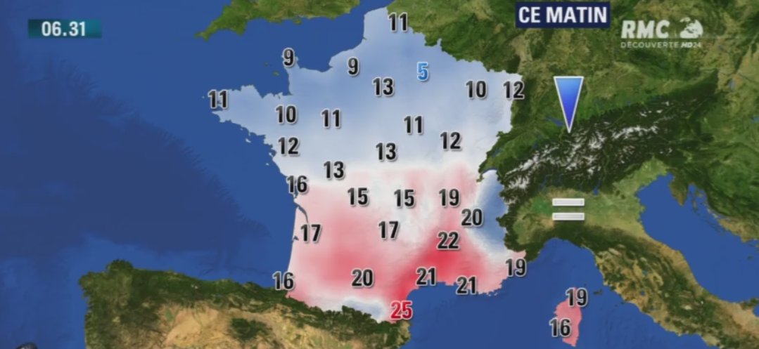 RMCDecouverte's tweet photo. 🔶La #météo du mardi 13 Juin: très agréable journée et ☀️ de plomb https://t.co/UulbVAh7Qu