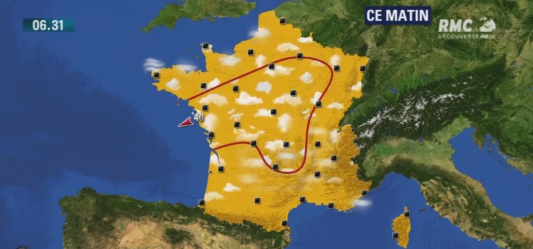 RMCDecouverte's tweet photo. 🔶La #météo du mardi 13 Juin: très agréable journée et ☀️ de plomb https://t.co/UulbVAh7Qu