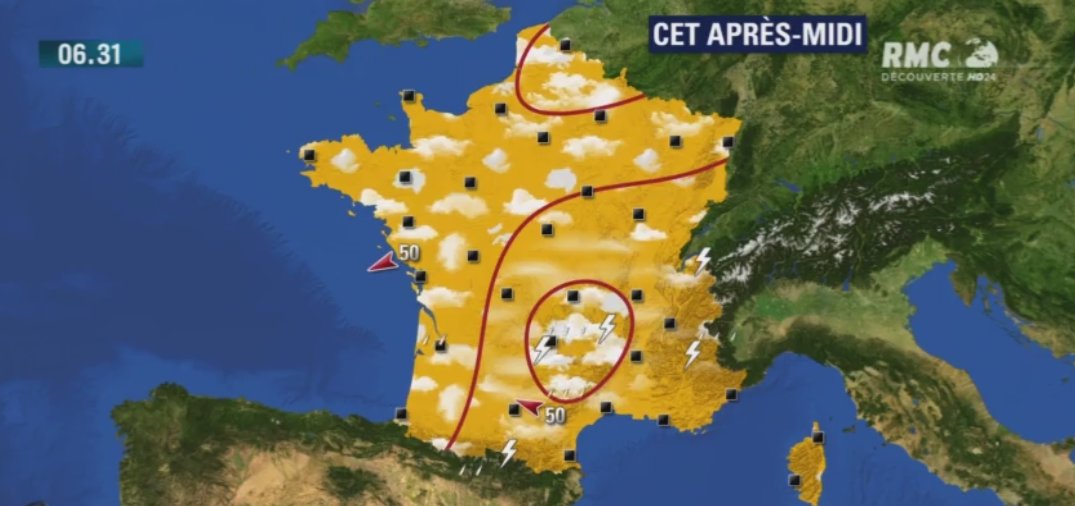 RMCDecouverte's tweet photo. 🔶La #météo du mardi 13 Juin: très agréable journée et ☀️ de plomb https://t.co/UulbVAh7Qu