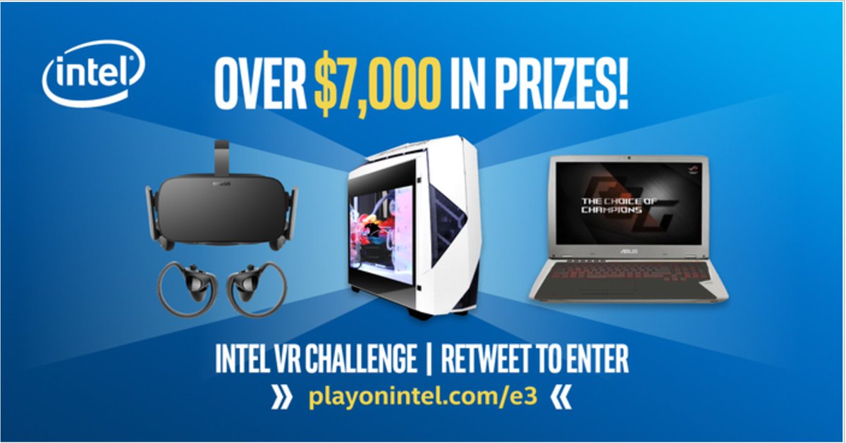 day9tv's tweet image. Into VR? Retweet to win a new #VR-ready gaming rig in the #Intel VR Challenge! #E32017 #contest #ad