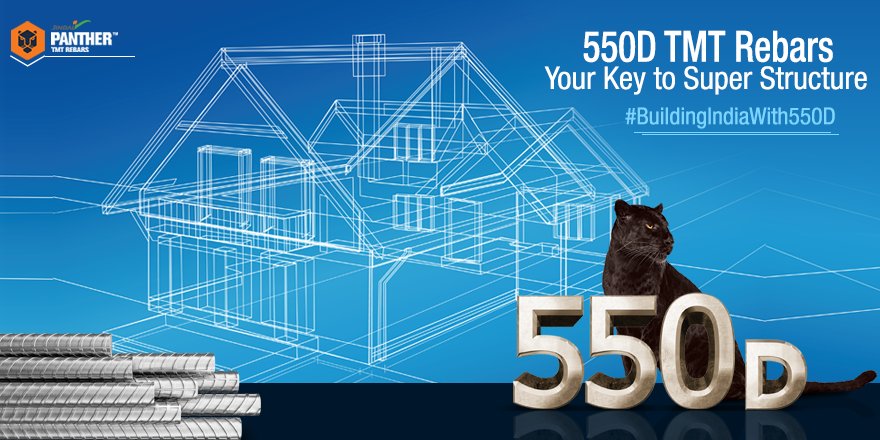 JindalPanther's tweet photo. Make right choice today with 550D. Designed to deliver exceptional performance, they tend to make a super structure. #BuildingIndiawith550D https://t.co/bxOaqEsuQu