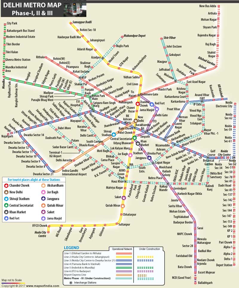 Delhi Metro Chart Hd