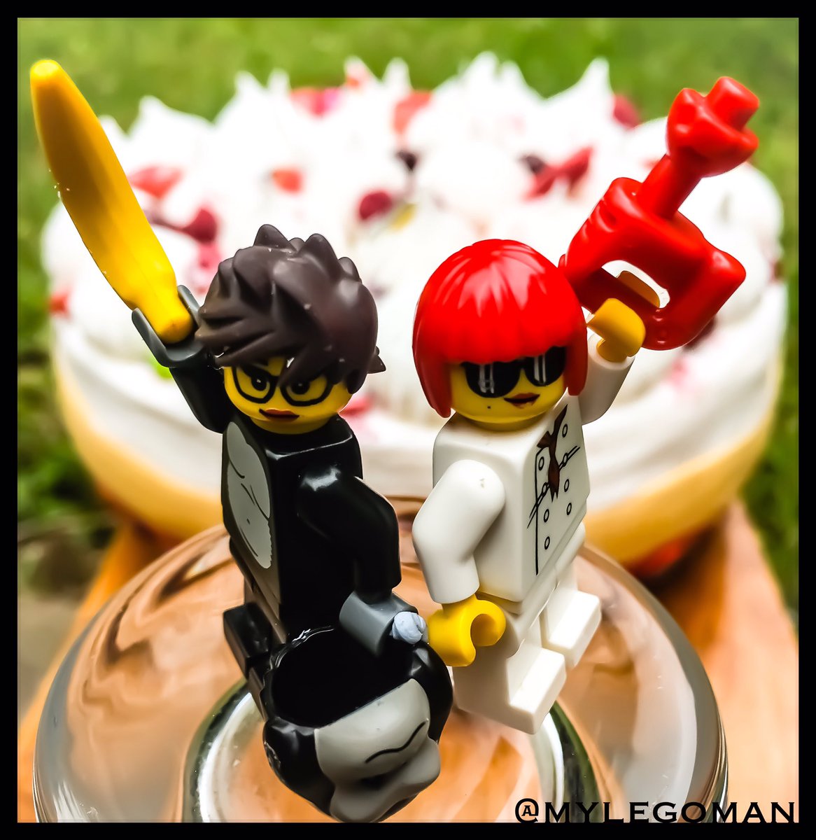 mylegoman's tweet photo. Bring on the BESPOKE Trifle Cake! A gigantic THANK YOU to @Claire_Clark #TeamPrettySweet for the BEST Birthday Cake that's ever been MADE! https://t.co/9AD4CHKIPk