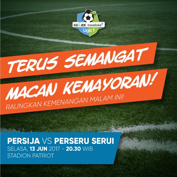sandiuno's tweet photo. Semangat berlaga untuk tim macan kemayoran, @Persija_Jkt melawan Perseru semoga hari ini kita mendapat kemenangan lagi.
Sajete! #PersijaDay https://t.co/I0gKKM3zAn