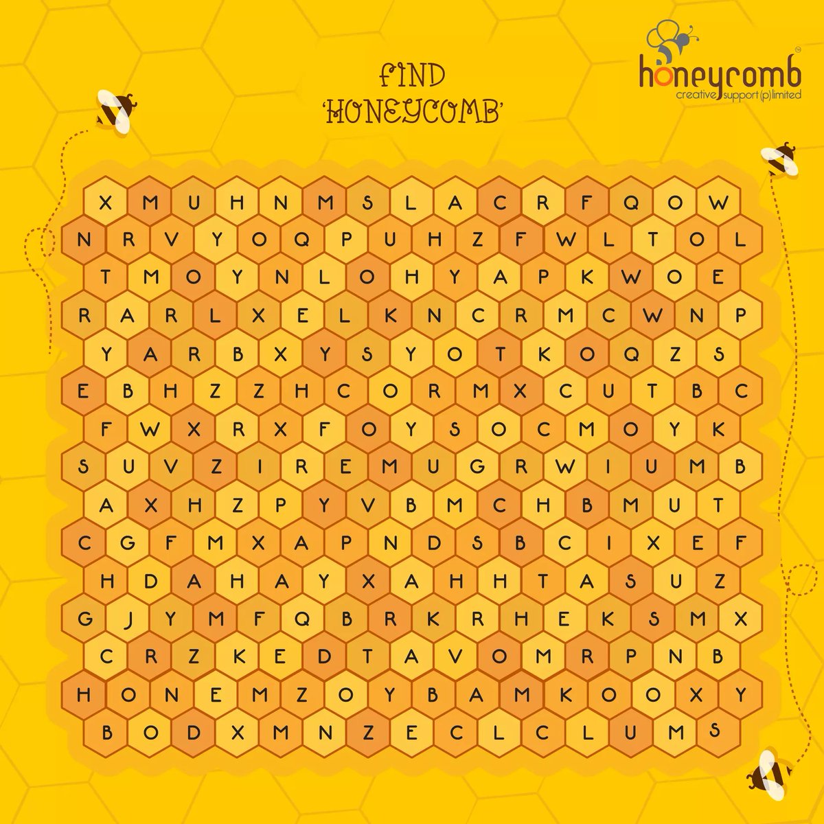 honeycombcs's tweet photo. #TryNotToFail
Think you're smart? Tell us if you can find Honeycomb in this word puzzle
#honeycomb #wordpuzzle #artwork #branding #marketing https://t.co/DMpzvnOzuQ