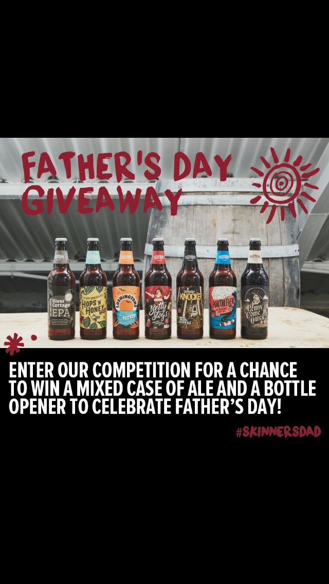 #fathersday ideas? Go to <a href="/Skinnersbrewery/">Skinners Brewery</a> #skinnersdad to get the ultimate present. #cornishales