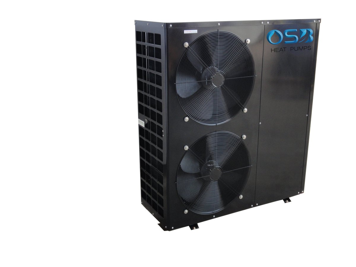 Metal plate black color swimming pool heat pump, sale3@osbheatpump.com