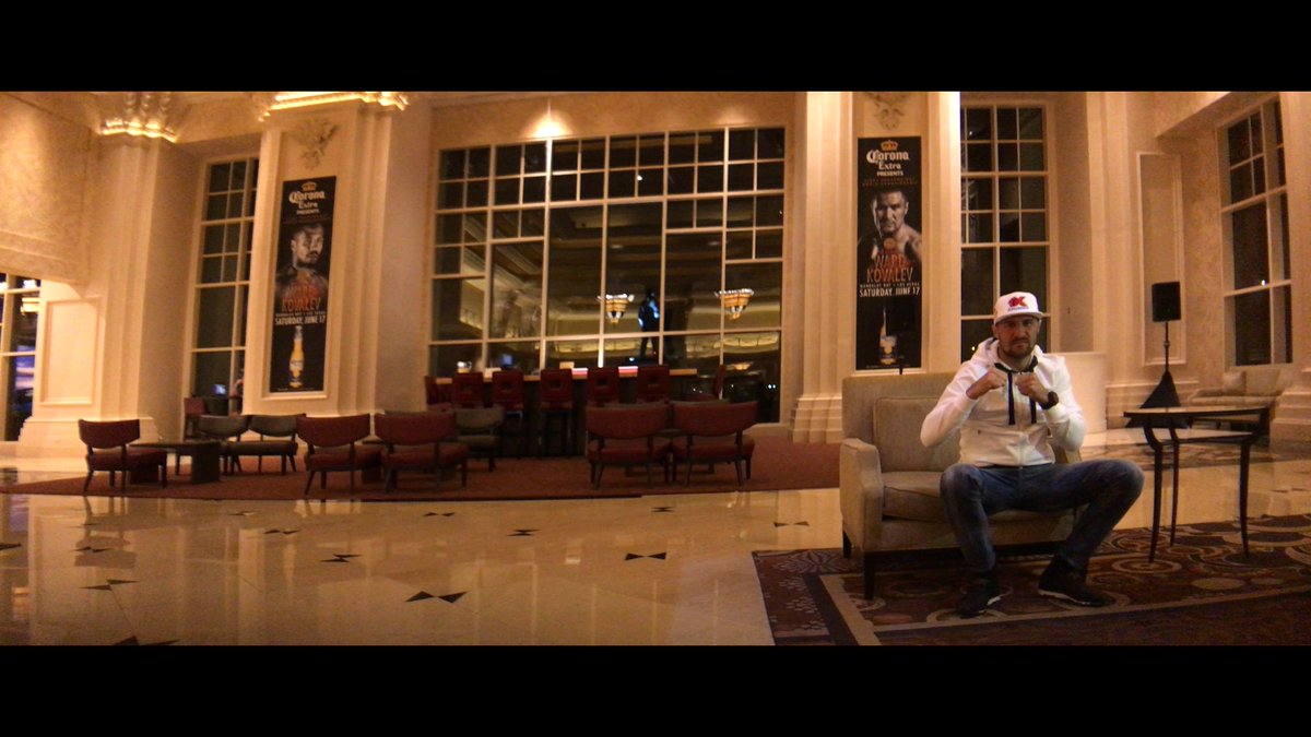 KrusherKovalev's tweet photo. Here in Vegas at the Mandalay Bay ready for this Saturday https://t.co/MccoHCYtwY