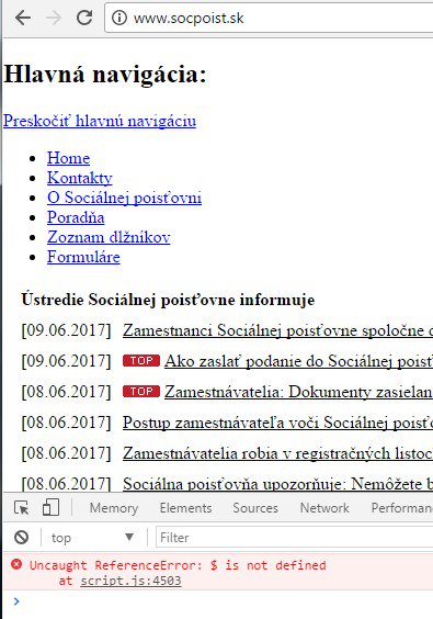 andrejminarik's tweet photo. Socialka ma dnes asi retro den #uncaught #reference #error https://t.co/P5cPDi3mS3