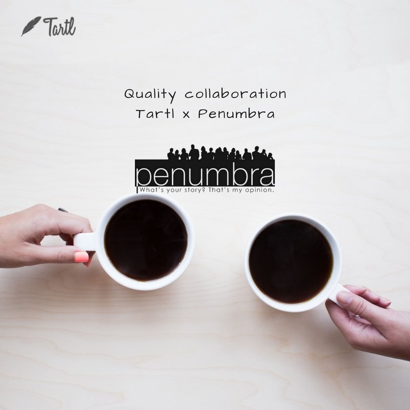TartlSocial's tweet photo. Tartl is excited to announce its Online Magazine partners @PenumbraMag 
Lot of interesting things brewing, watch this space. https://t.co/10MD4iafQa