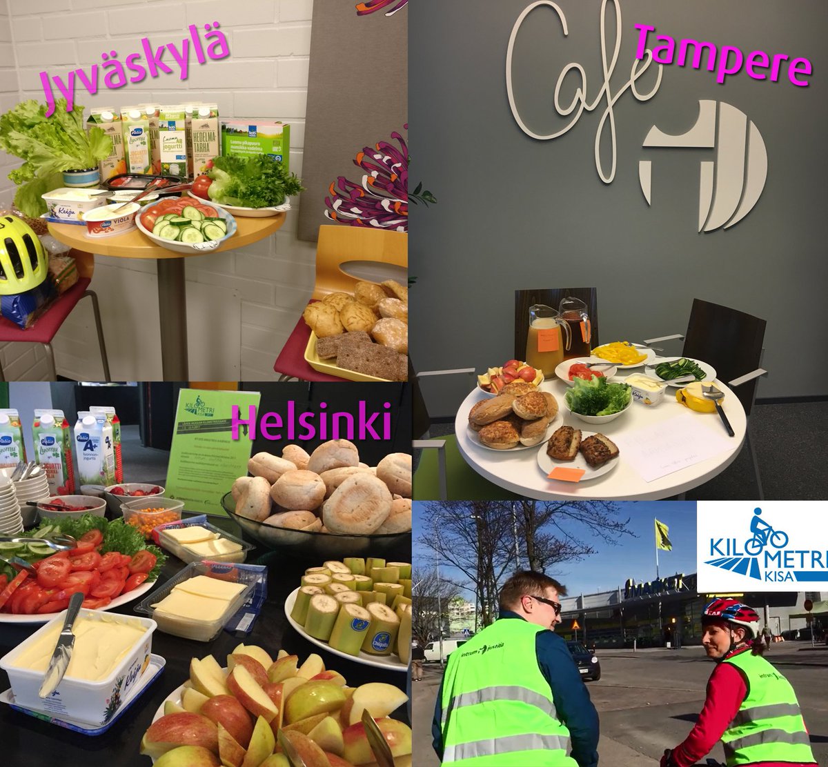IntrumSuomi's tweet photo. #pyöräilyaamiainen #greenoffice #kilometrikisa #intrumlaiset #letsintrum #sadeeihaittaa https://t.co/9xRNPpFQsU