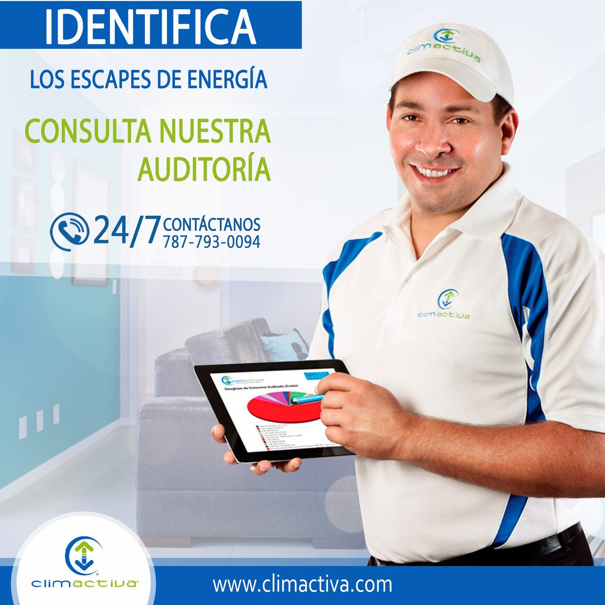 ClimactivaPR's tweet photo. Solicita YA los servicios de nuestro Consultor por tan solo $99.00, y conoce los posibles escapes eléctricos en tu hogar/oficina #Climactiva https://t.co/rvlnsqQliT