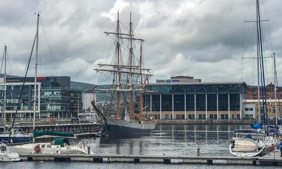 coolfm's tweet photo. The Kaskelot Tall Ship in Belfast ahead of this weekend's festival ⚓️🌊📷 @Jason_Murphy73 https://t.co/fBQXXDBAxW