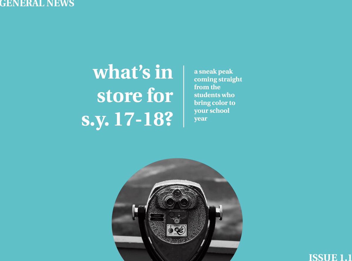 theICAlettes's tweet photo. Excited to start the school year right? Here's a sneak peak at Issue 1.1! 📰 See you tomorrow, ICAns! 💙 https://t.co/IxKIUyv4xp