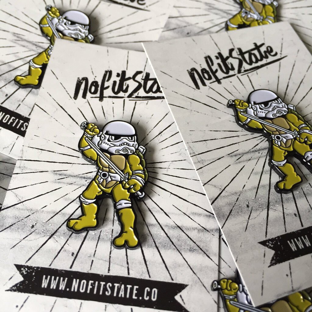 Teenage Mutant Ninja Trooper pin reduced to £3.99 at nofitstate.co