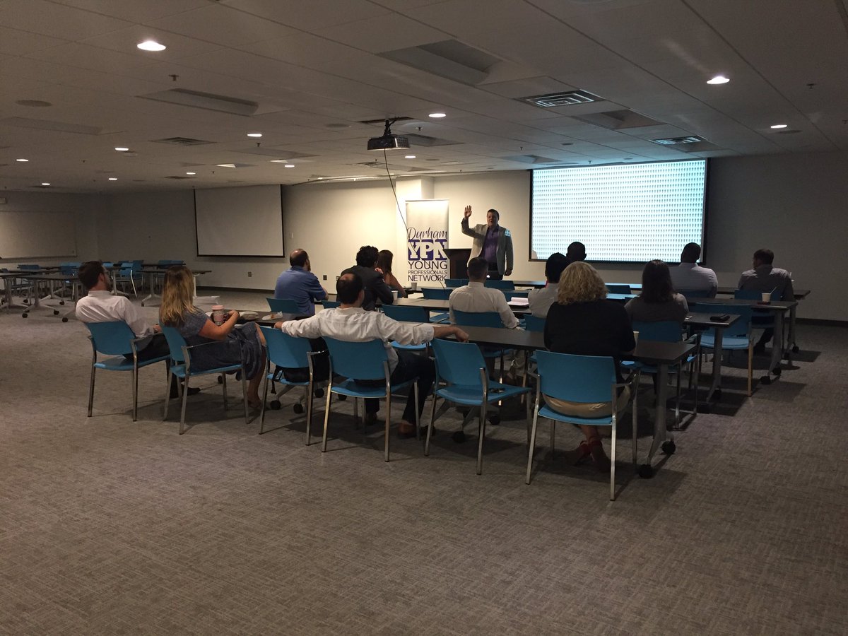 DurhamYPN's tweet photo. Learning about Big Data, Analytics &amp; Infosense: Using Technology to Drive Customer Loyalty and Advocacy from @evancarroll @RTPfrontier https://t.co/tUFj3gUvlk