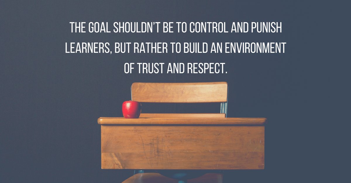 ASCD's tweet image. Discipline and management put educators and learners on opposite sides of the table. We need to rethink these. bit.ly/2hkjPDa