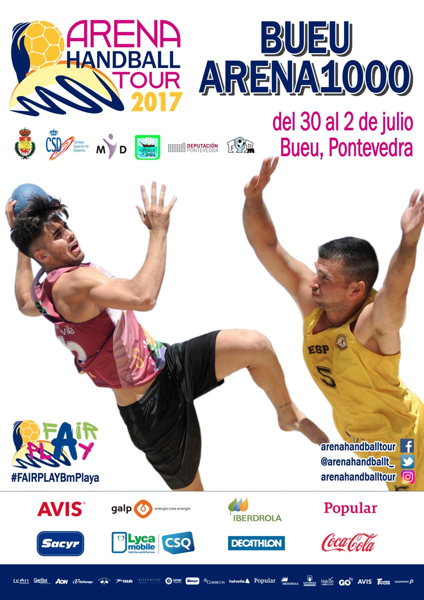 ArenaHandballT's tweet photo. ✍️ ¿Aún no te has inscrito en el #Arena1000 de Bueu? ¡Corre a apuntarte que el plazo acaba en 2⃣ días!

➡️ https://t.co/GDEI10QUnK https://t.co/l9mvPU7jue