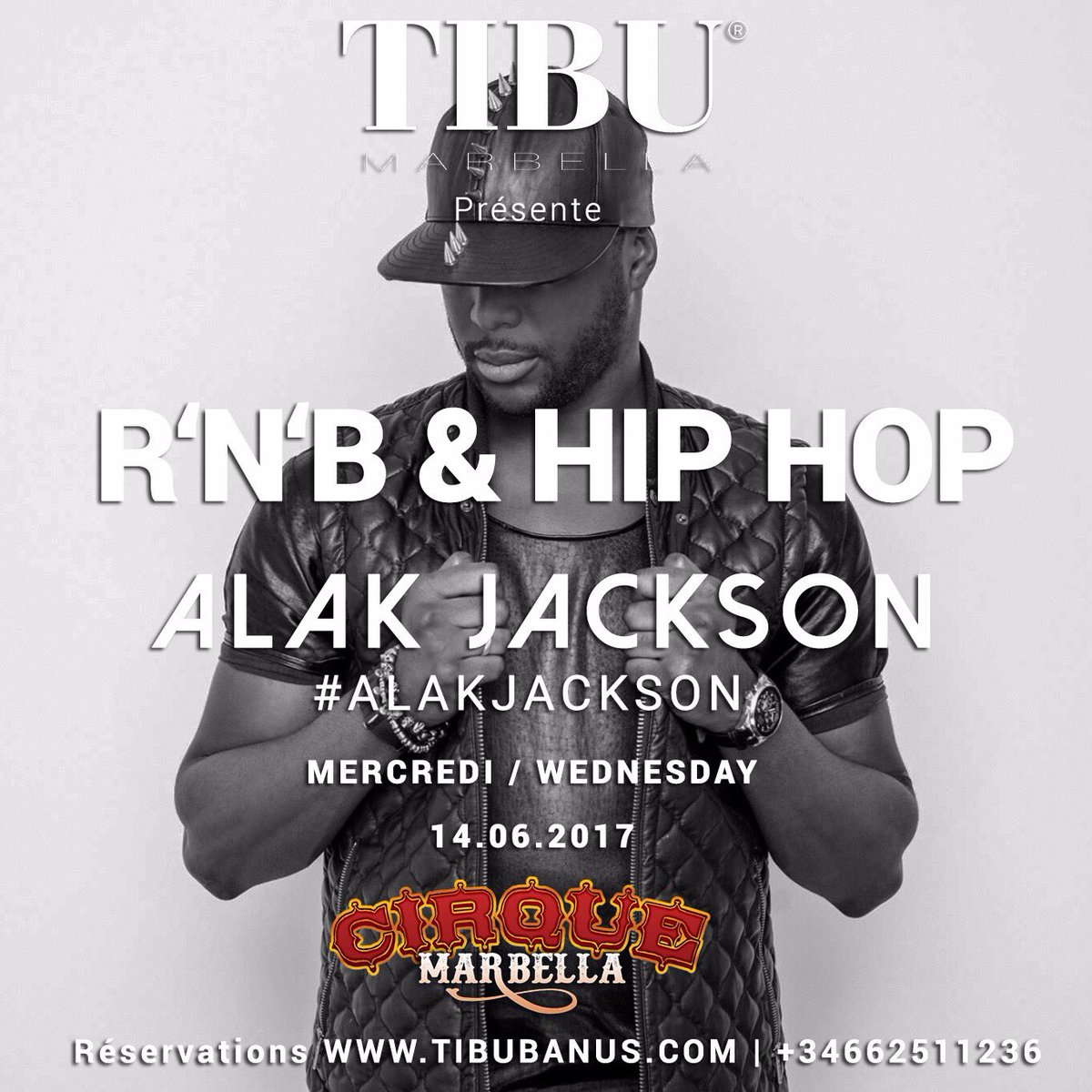 CirqueMarbs's tweet photo. Mecredi 14.6.17

Hip Hop + RNB 🎶 @tibumarbella

#marbella #alakjackson https://t.co/591oiTPNHV