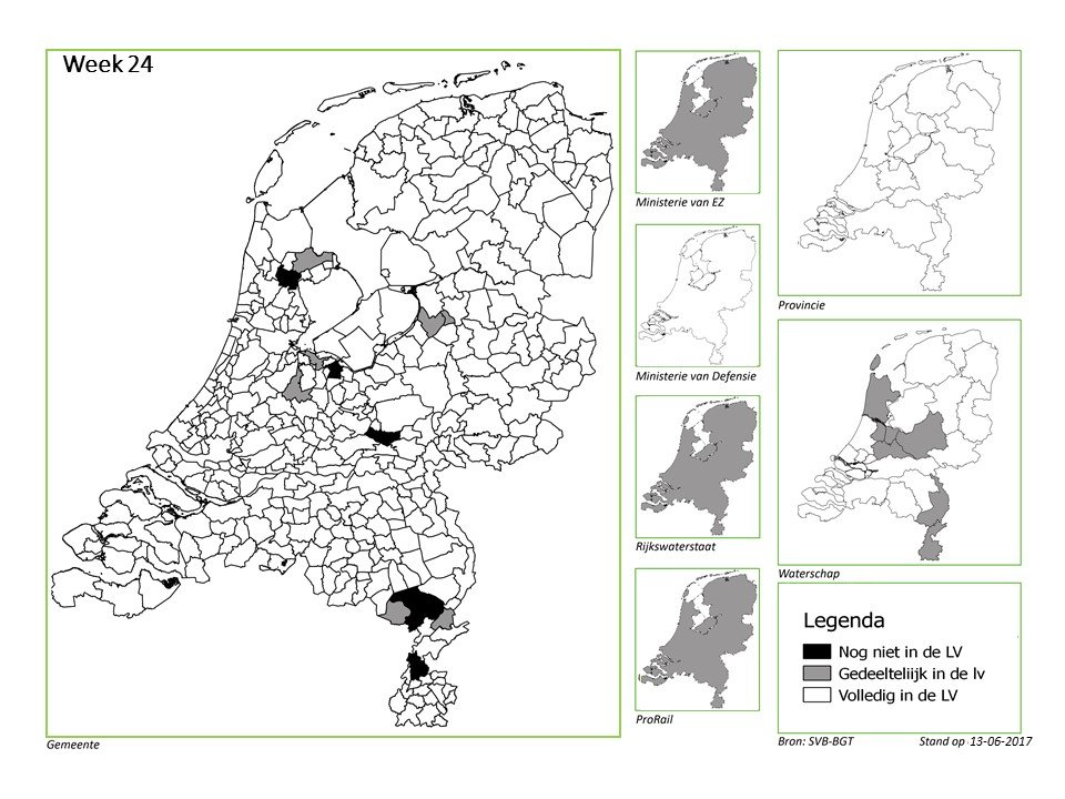 BGTweb's tweet image. Gefeliciteerd @gemeentedebilt met de opname in de #LV! Nog 24 #bronhouders te gaan! #BGTNL #basisregistratie @Min_IenM
