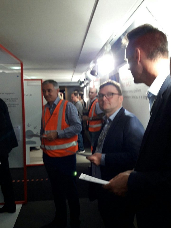 A bord du train de la sécurité avec tous les collègues de Paris Est