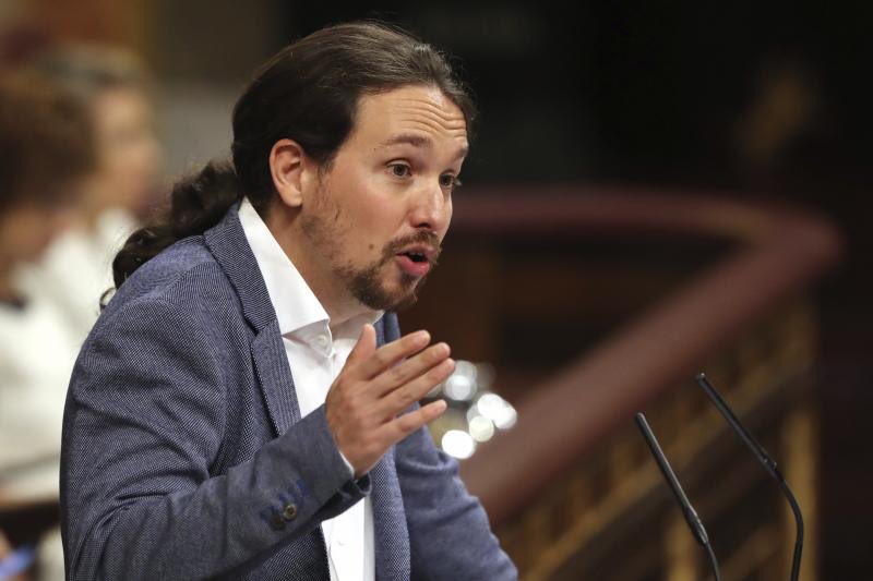 juanviperezaras's tweet photo. Tras un discurso bolivariano, el duopolio podemita pone a prueba la paciencia democrática #MisionYVision #MocionDeCensura @GPPopular https://t.co/G2ZXttAO9E