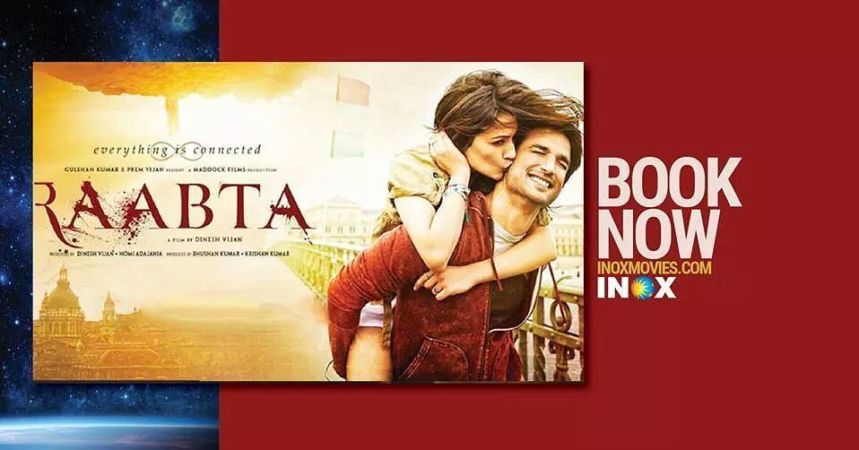 AmbujaMall's tweet photo. Dinesh Vijan's romantic thriller #Raabta talks about love, inseparable connection and reincarnation. Starring #KritiSanon, #SushantSinghRaj… https://t.co/j96TpVa1vW