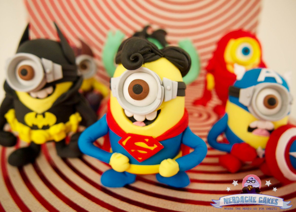 Irene_Silmarien's tweet photo. Justice Minions VS AvengerMinons ππ@NerdacheCakes π#Minions #AvengersInfinityWar #JusticeLeague #nerdcake https://t.co/FNWeWFN1KK