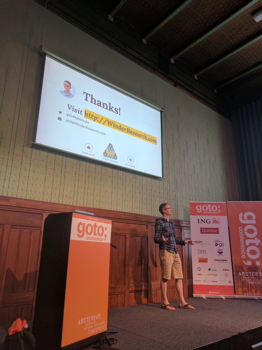 "#SoftwareEngineering  is automation of process, #DataScience is automation of data" <a href="/DrPhilWinder/">Phil Winder</a> dropping knowledge at #GOTOams