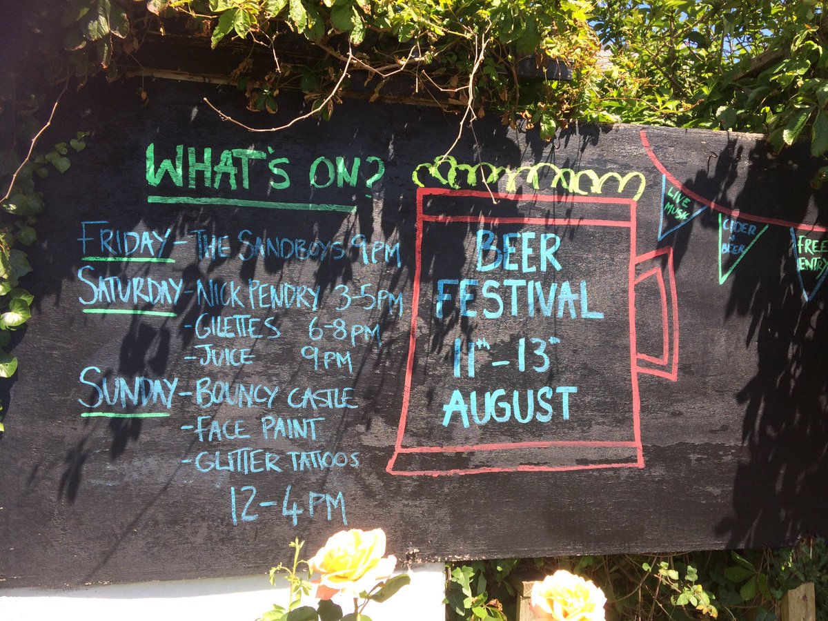 The Plough Beer and Cider Fest will be 11th, 12th &amp; 13th August