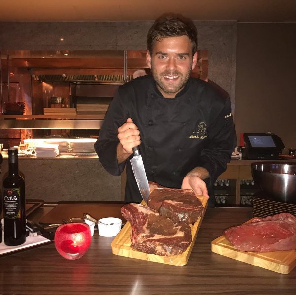 Alexandre Polmard introduces his exclusive vintage beef #beef #french #meat #inhksteakhouse #butcher #meatlover #foodstagram