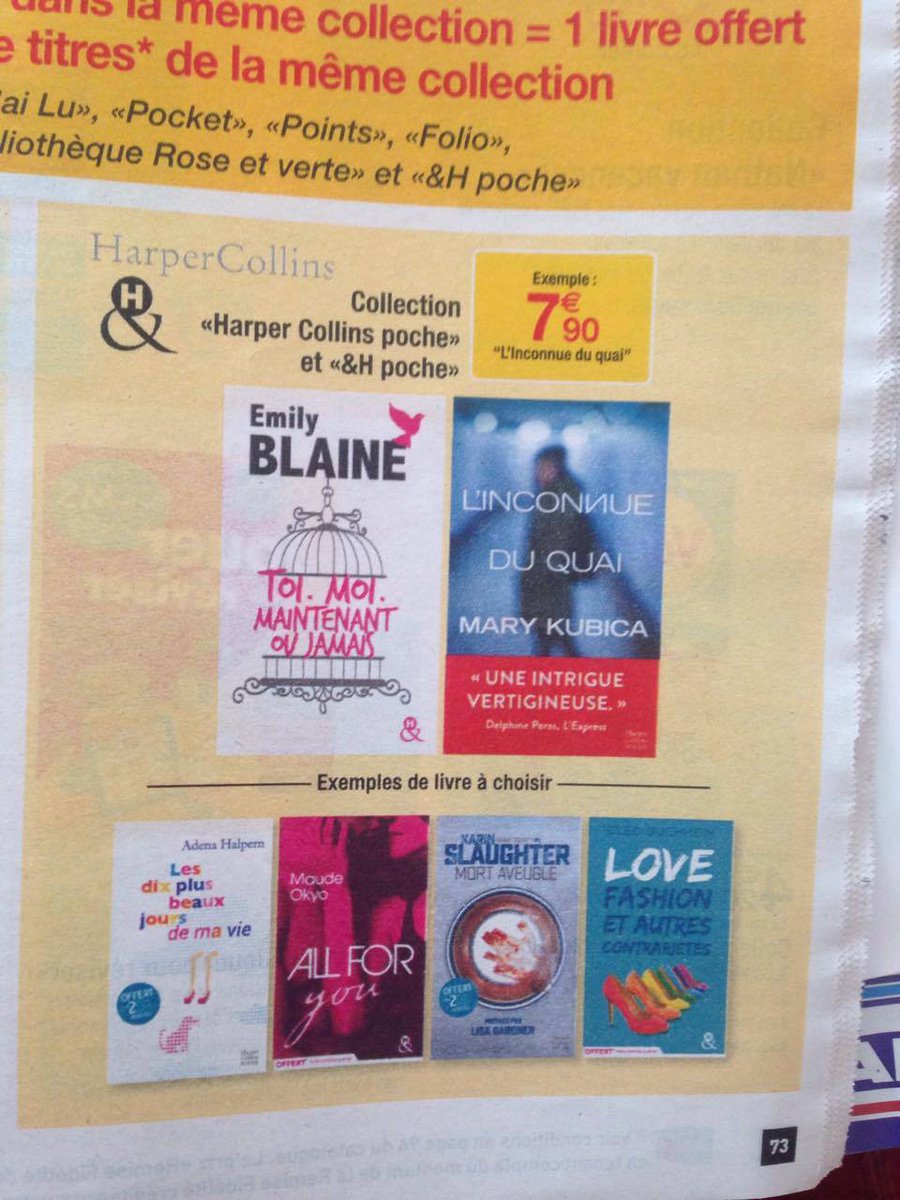 maude_okyo's tweet photo. La promo de cet été sur les poches &amp;H débarque dans les publicités de grandes enseignes ! @CollectionEt_H @HarperCollinsFR https://t.co/oOjDDfyLev