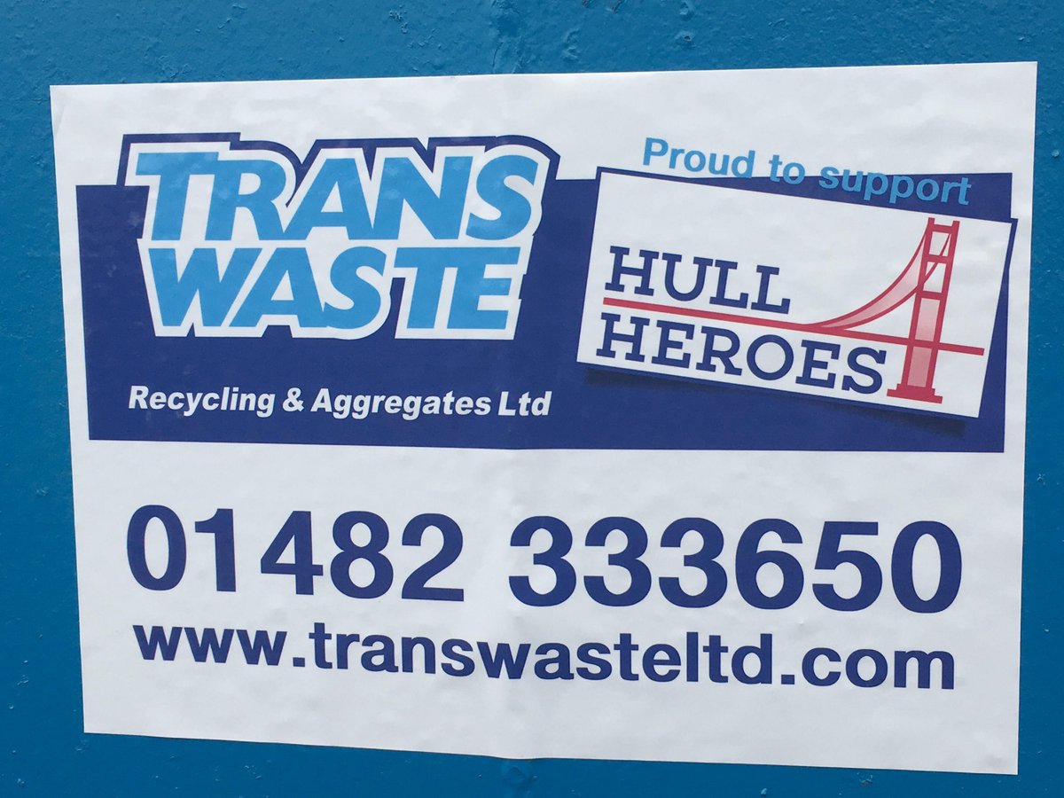 Transwaste's tweet photo. Hull 4 Heroes is proudly displayed across 100 of our #skips! https://t.co/cgHky0Agsq