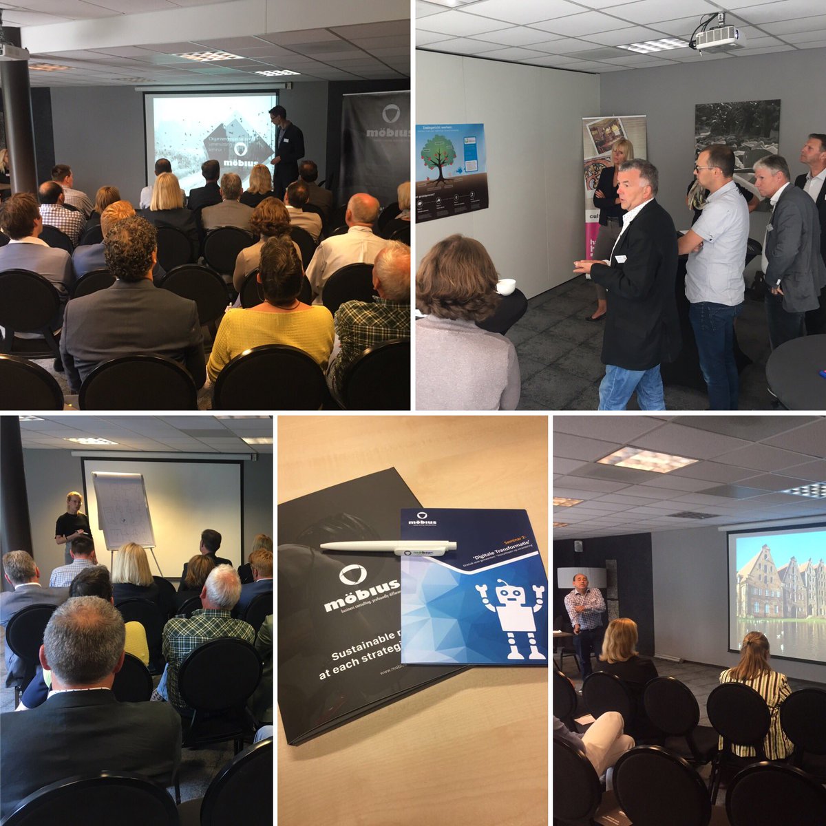 NGunst's tweet photo. @mobius_eu kijkt terug op succesvol #seminar #digitaletransformatie voor #gemeenten . De deelnemers zijn klaargestoomd voor de #digitaleeeuw https://t.co/YJiOvRGd32