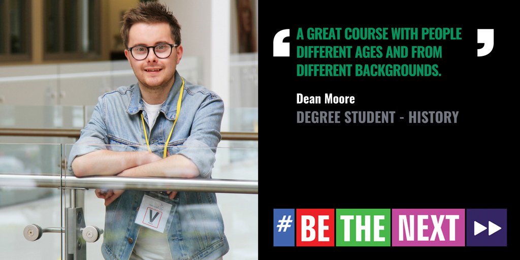 hartlepoolfe's tweet photo. From Access to Degree - More on Dean's story here > https://t.co/pp15NJAlvD Open Event - Wed 14 June > https://t.co/pJsyVlmPMy #BeTheNext https://t.co/biqIrZIvkz