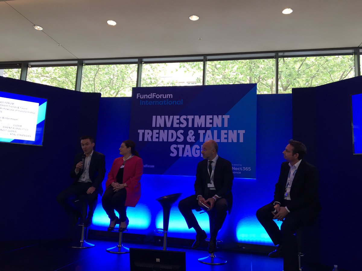JanineJoyHirt's tweet photo. Excited for the 'FinTech and New Alpha Innovation' panel @FundForum  moderated by @lwintermeyer with @InnFin members @closir @essentia_sbi https://t.co/K0n4UsoiJu