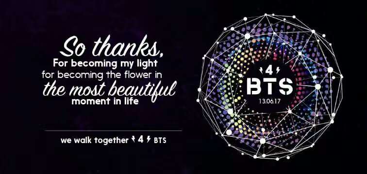 qtiekook's tweet photo. "So thanks for becoming the light,thanks for becoming the flowers in the most beautiful moment in my life"
#BTS4thAnniversary @BTS_twt https://t.co/T601sqV7F4