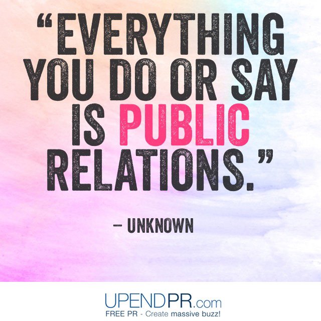 Be sure you are presenting yourself well! #PR matters! upendPR.com