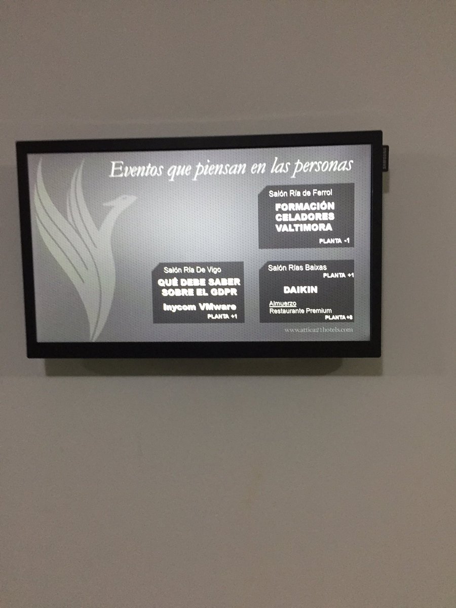 gabrielbv74's tweet photo. Hoy en @Attica21Hotels de #Coruña @Inycom @VMware_ES y @Avnet_TS_ES
Tecnológica, Innovación y Legislación
#GDPRInycom
Esto está cambiando https://t.co/XShrSNX3lY